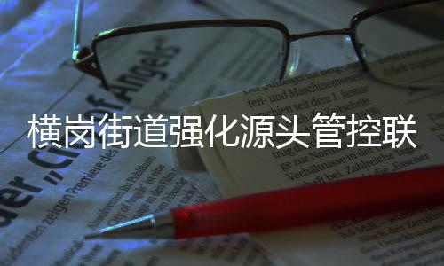 横岗街道强化源头管控联动执法 助力提升环境品质